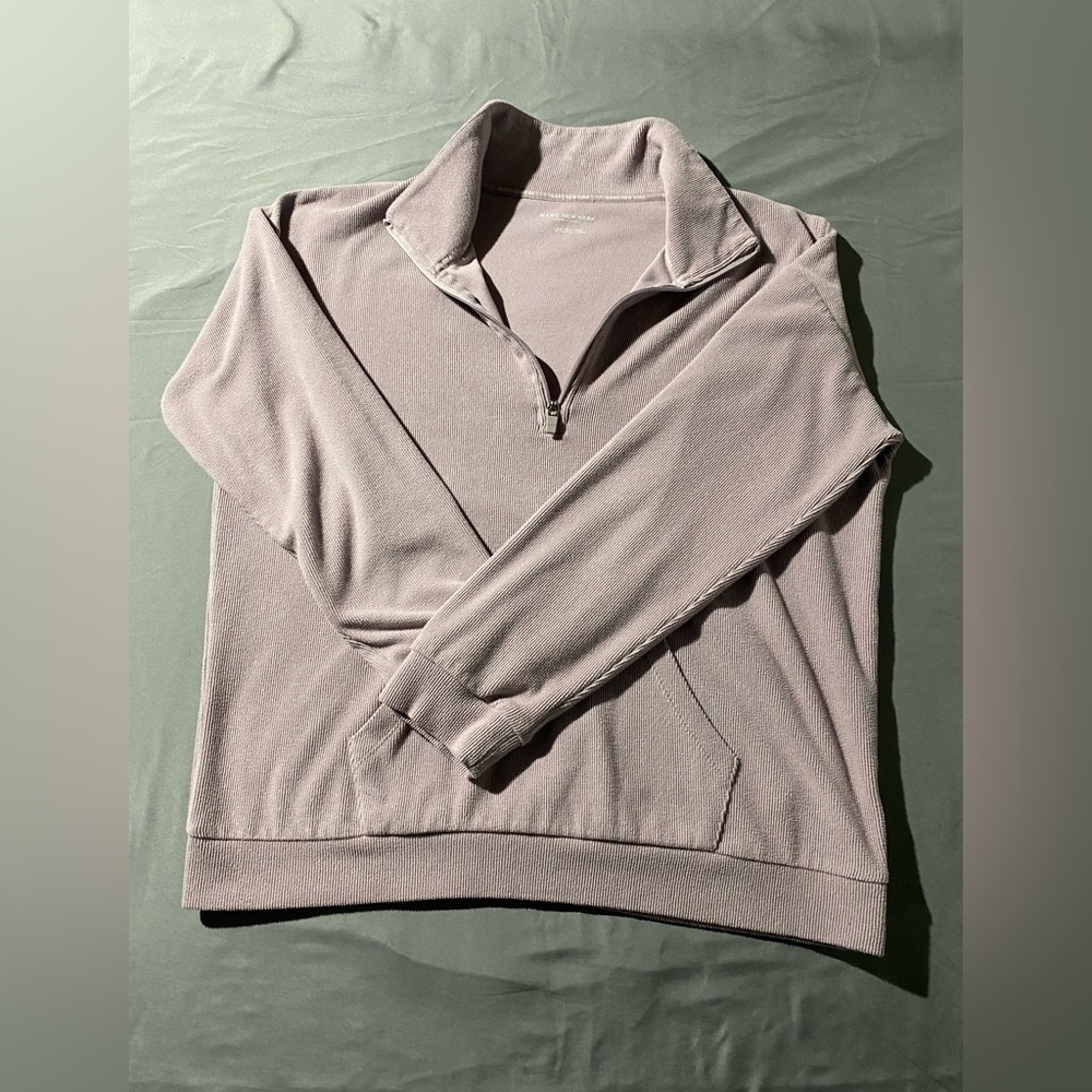 Marc New York Men's Soft Gray Zip-Up Sweater